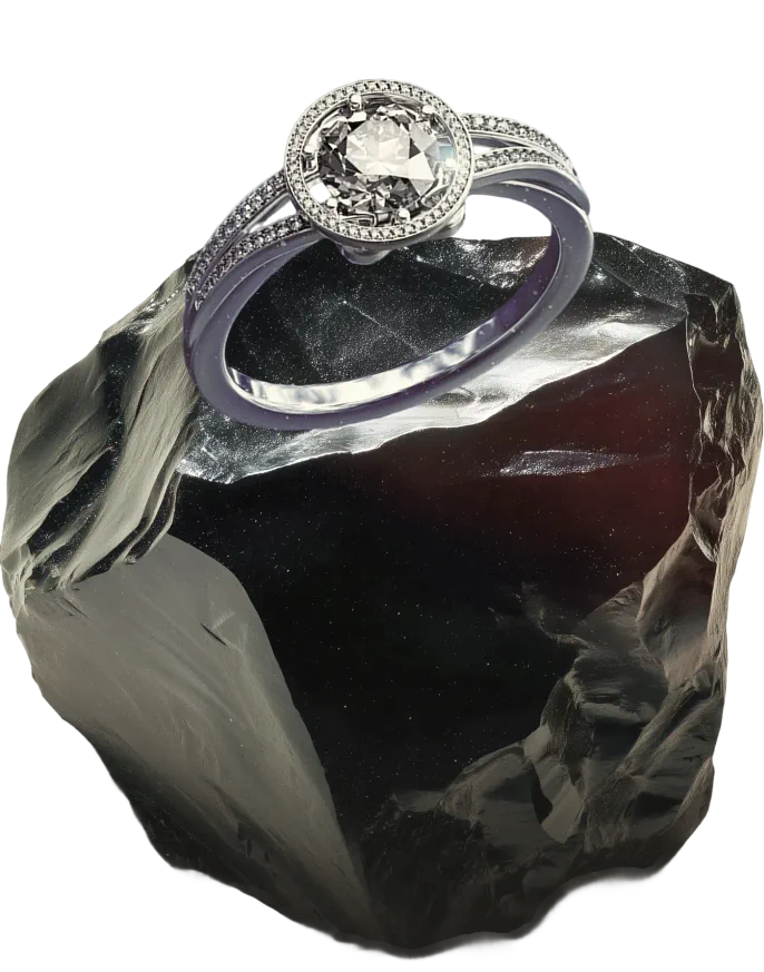 Obsidian stone